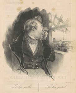 De gesloten loge door Honoré Daumier