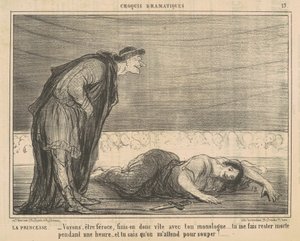 De prinses door Honoré Daumier