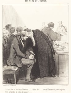 Laissez dire un peu de mal de vous... door Honoré Daumier
