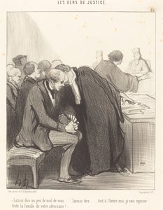 Laat een beetje kwaad over je zeggen... door Honoré Daumier