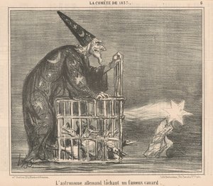De Duitse astronoom die een eend loslaat door Honoré Daumier