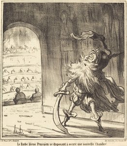 De Pruisische Blauwe Baard... door Honoré Daumier