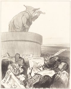 Le Constitutionnel die de politieke horizon aanschouwt
