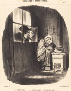 Het koord dus!... door Honoré Daumier