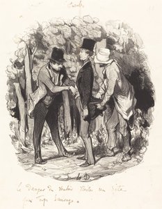 Het gevaar van... een te wilde plek bezoeken door Honoré Daumier