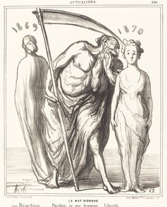 Het wachtwoord: Reactie... Pardon... Vrijheid door Honoré Daumier