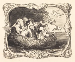 Het Verlaten Nest door Honoré Daumier
