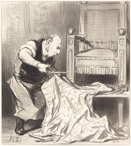 De Nieuwe Tapijtwever van het Hof... door Honoré Daumier