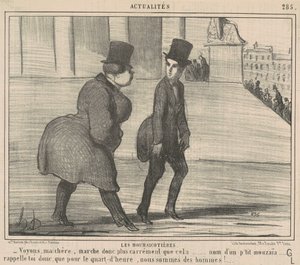 De kleine beleggers... Laten we eens kijken, mijn beste... door Honoré Daumier