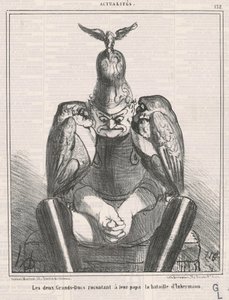 De twee grote hertogen vertellen... Inkermann door Honoré Daumier