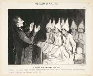 Le dortoir d door Honoré Daumier