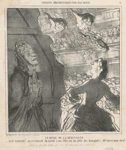 De moeder van de debutante door Honoré Daumier