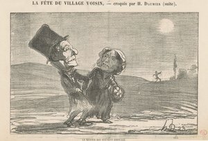 De terugkeer is vaak moeilijk door Honoré Daumier