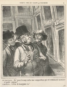 De bezoeker door Honoré Daumier