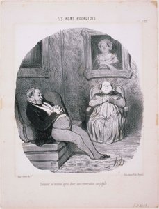 De Goede Burgers - Hoe eindigt... Een echtelijk gesprek door Honoré Daumier
