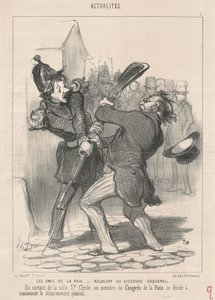 De vrienden van de vrede door Honoré Daumier