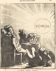 Leur Mané, Thecel, Pharès door Honoré Daumier