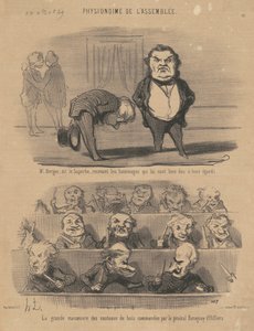 M. Berger, genaamd de prachtige door Honoré Daumier