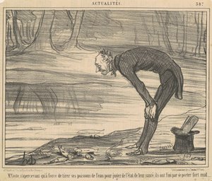 M. Coste, zich realiserend dat door te trekken door Honoré Daumier