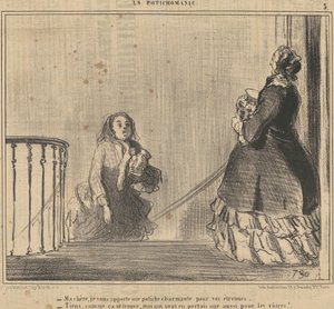 Mijn liefste, ik breng je een potje door Honoré Daumier