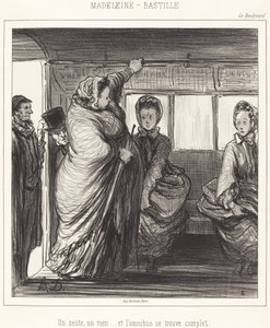 Madeleine-Bastille door Honoré Daumier
