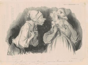Mevrouw Bonneau... Ik hou van mevrouw Bonneau! door Honoré Daumier