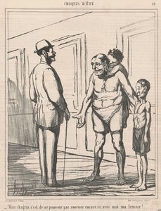 Mijn verdriet is dat ik niet kan... door Honoré Daumier