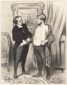 Mijn liefste, ik verzeker je dat ik je... door Honoré Daumier