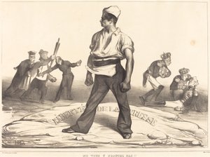 Ne vous y frottez pas!! door Honoré Daumier