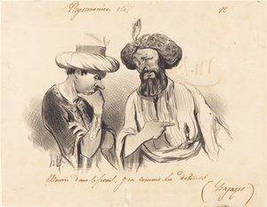 Opgevoed in de serail... door Honoré Daumier