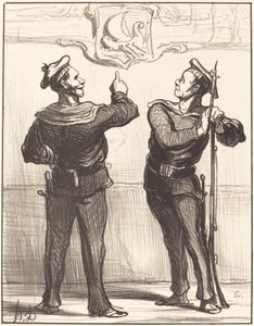 We zouden het nooit hebben vermoed... door Honoré Daumier