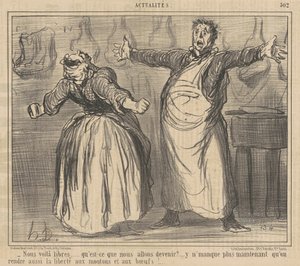 Wij zijn vrij... door Honoré Daumier