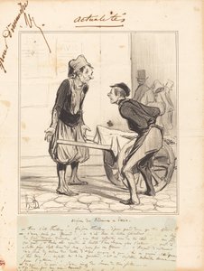 Oorsprong van de Bedoeïenen in Parijs door Honoré Daumier