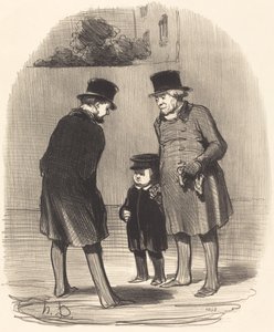Ja, meneer Chapuzot... door Honoré Daumier