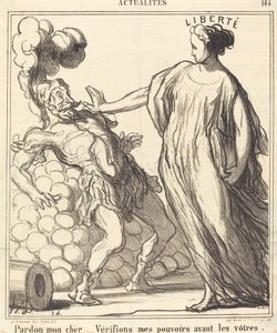 Pardon mijn beste... door Honoré Daumier