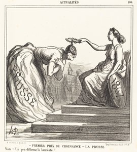Eerste prijs voor groei - Pruisen door Honoré Daumier