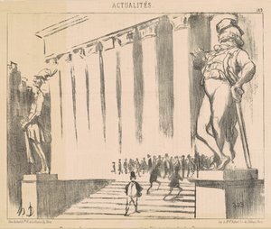 Ontwerp van Beelden om ... de Beurs te Versieren door Honoré Daumier