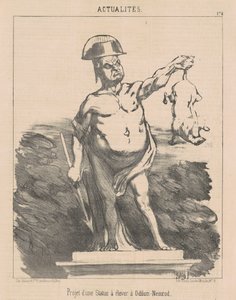 Ontwerp van een standbeeld ... voor Odilon-Nemrod door Honoré Daumier