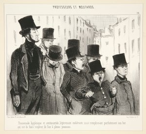 Hygiënische wandeling door Honoré Daumier
