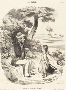 Wanneer Men een Grappige Vader Heeft door Honoré Daumier