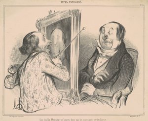 Wat de duivel, meneer, beweeg toch niet... door Honoré Daumier