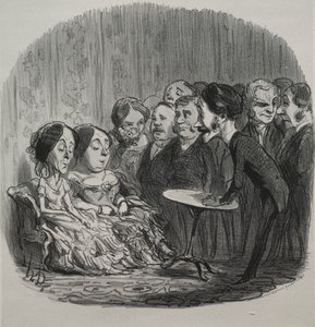 Rappende Geesten door Honoré Daumier