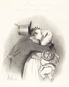Ontmoeting met de Boerin door Honoré Daumier