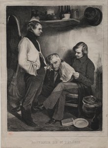 Souvenir van de gevangenis van Ste. Pélagie door Honoré Daumier