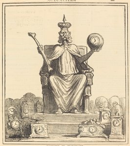 Opvolger van Karel de Grote door Honoré Daumier