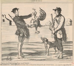 Tenez, ik heb net een prachtige ... door Honoré Daumier