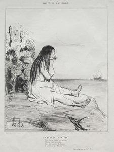 Het verlaten van Ariadne door Honoré Daumier