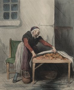 Het Hoofdstuk van Interpretaties, plaat 8: Elke brand vreest koud water door Honoré Daumier