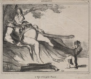 De Kozakken voor de lach (plaat 61): De reus en zijn kleine Klein Duimpje door Honoré Daumier