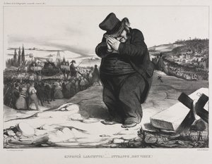De Maandelijkse Vereniging (plaat 22): Mislukte Lafayette! Het Dien Je Goed, Mijn Oude Vriend! door Honoré Daumier